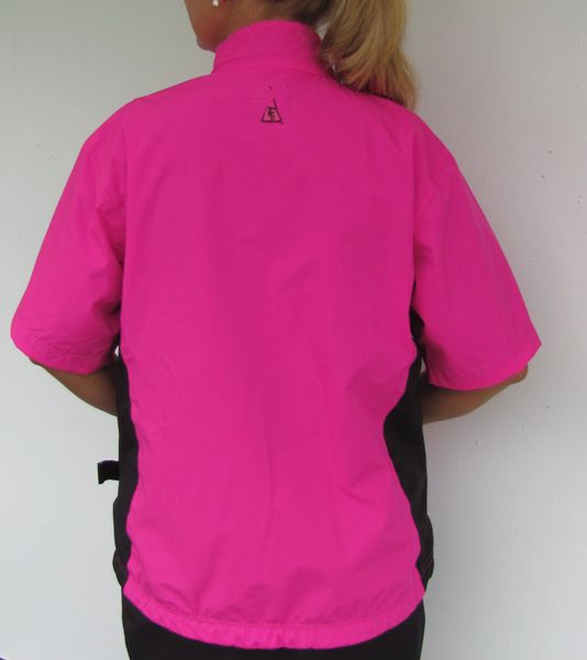 women's short sleeve golf rain jacket